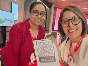 A picture with Nancy Reyes from the A11y Accessibility Labs