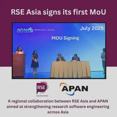 Image: RSE Asia and APAN signing the MoU.