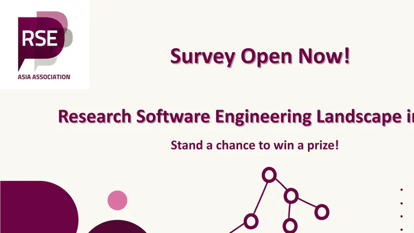 Survey Launch: Research Software Engineering Landscape in Asia