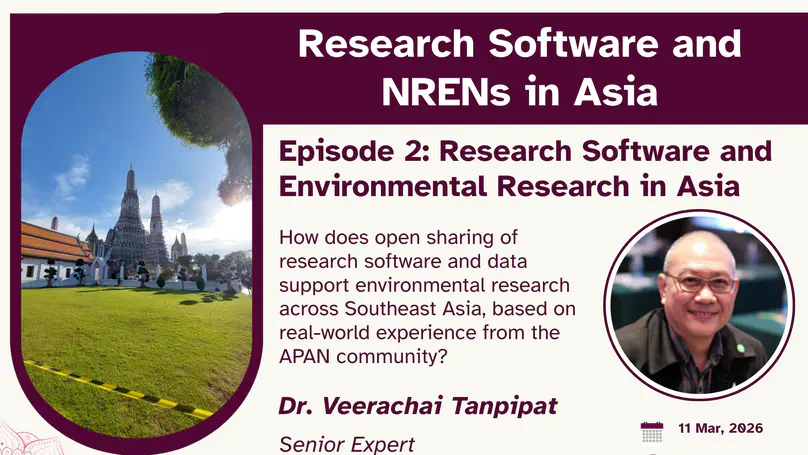 Research Software and Environmental Research in Asia