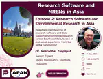 Research Software and Environmental Research in Asia