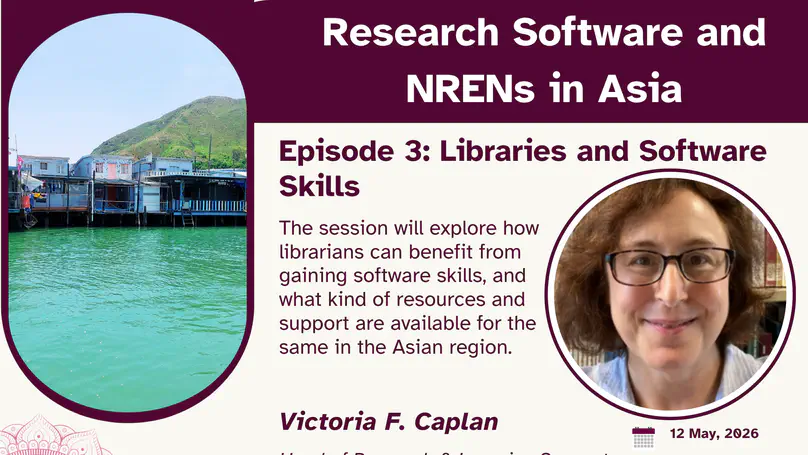 Episode 3: Role of Libraries in Research Support for Scientific Software