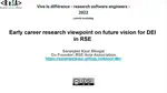 Workshop on 'Vive la différence - research software engineers'