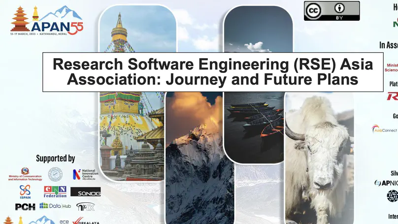Research Software Engineering (RSE) Asia Association: Journey and Future Plans
