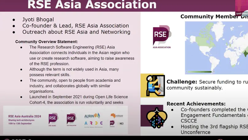 RSE Worldwide Session 2024: RSE Asia Association